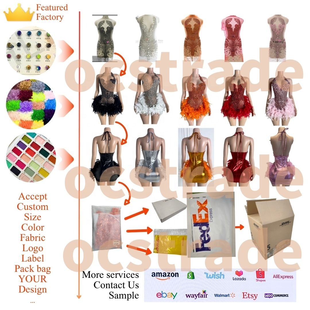 Ocstrade Handmade Custom Silver Rhinestone Birthday Dress For Ladies Beaded Backless Chic Evening Long Gown Dress Elegant 2024