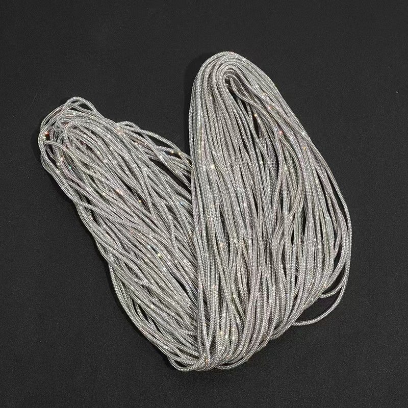 Shiny DIY Rhinestone Strip Accessory Crystal 6mm rhinestone rope