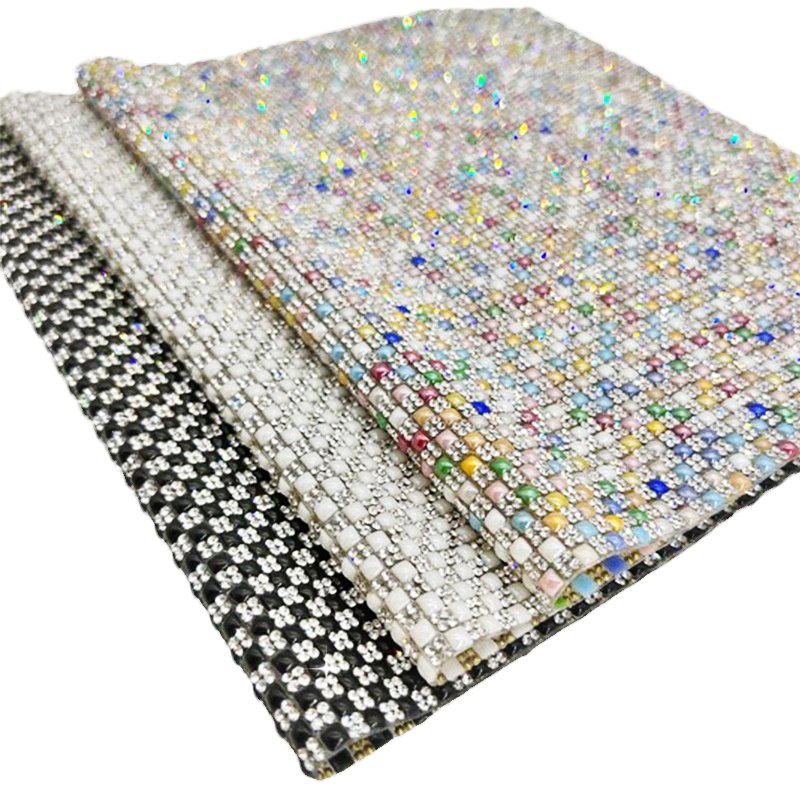 New Design ceramic crystal rhinestone sheet self adhesive diamond sticker costume iron on rhinestone trimming