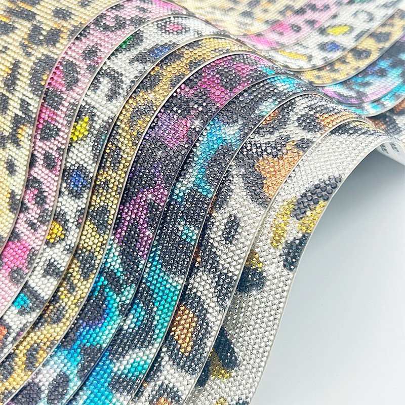 Custom Color Self Adhesive Hotfix Rhinestone Crystal Diamond Sticker Sheet For Clothing Shoes Craft