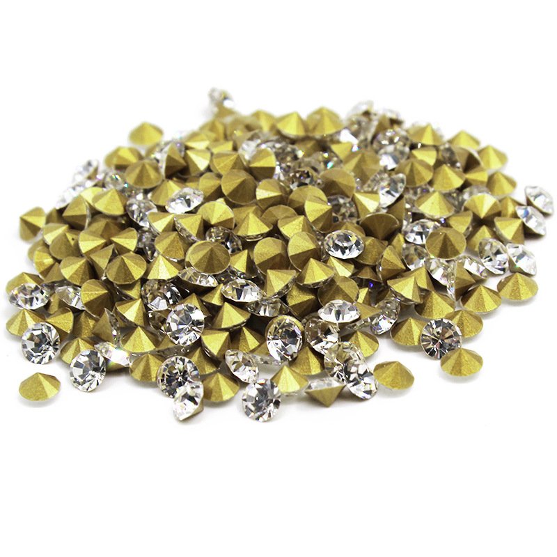 Yusheng Wholesale 3D Mixed Sizes Bagged Crystal Hight Quality Glass Nail Art Charm Decoration Crystals Rhinestone Bulk Set