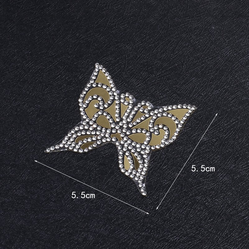 Heat Transfer Rhinestones 3d Bling Brand Logo Spangles Iron On Clothes Hotfix Rhinestones Transfer Patch Printing Label Sticker