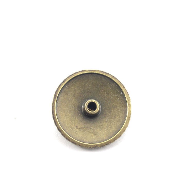 Novel Design Flower Pattern Rhinestone Turquoise Conchos Metal Buttons Coin Button For Leather