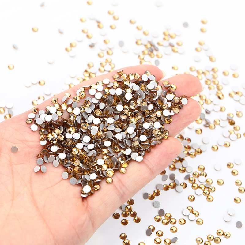 Custom diamond rhinestone applique patch diy flat bottom Non hotfix rhinestone accessories for clothing Crystal glass fabric
