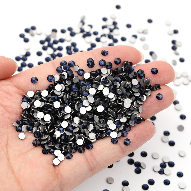 Custom diamond rhinestone applique patch diy flat bottom Non hotfix rhinestone accessories for clothing Crystal glass fabric