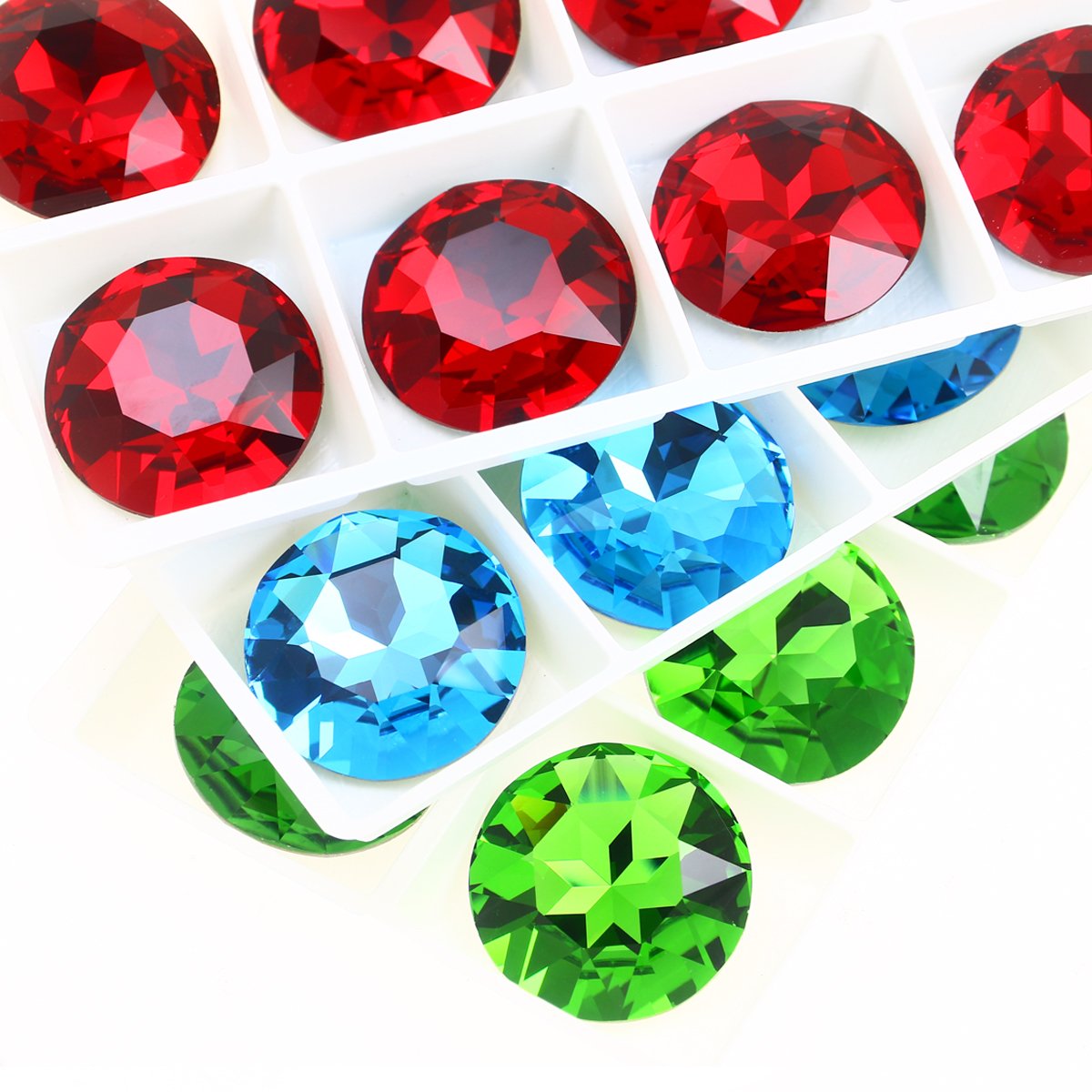 20MM Round shape glass Rhinestones k9 crystal fancy stone wholesale loose crystal beads For jewelry pendant diy accessories