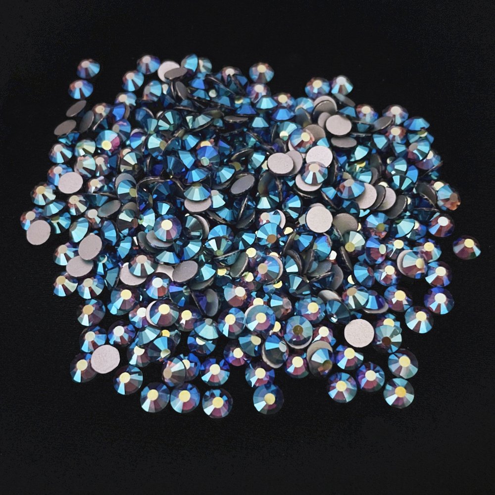 Rhinestones Flat Back Non Hotfix Glitter Diamond Rhinestones fuchsia AB Wholesale Glass Shoes Crystal 2 Bag Lead Free