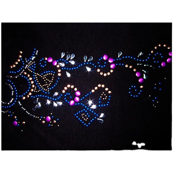 Customized round Flatback Iron-on Crystal Rhinestone Heat Transfer Fashionable Glass Motif for Bags & Garments Hotfix Technique