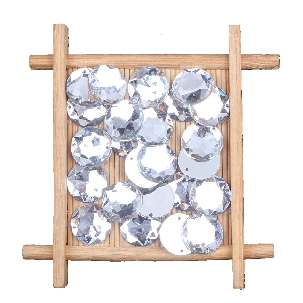 Hot Sale Bulk Pack Sew On Rhinestones Flat Back Half Round Acrylic Rhinestone Crystal Stone For Fashion Dress Making Acrylic Gem