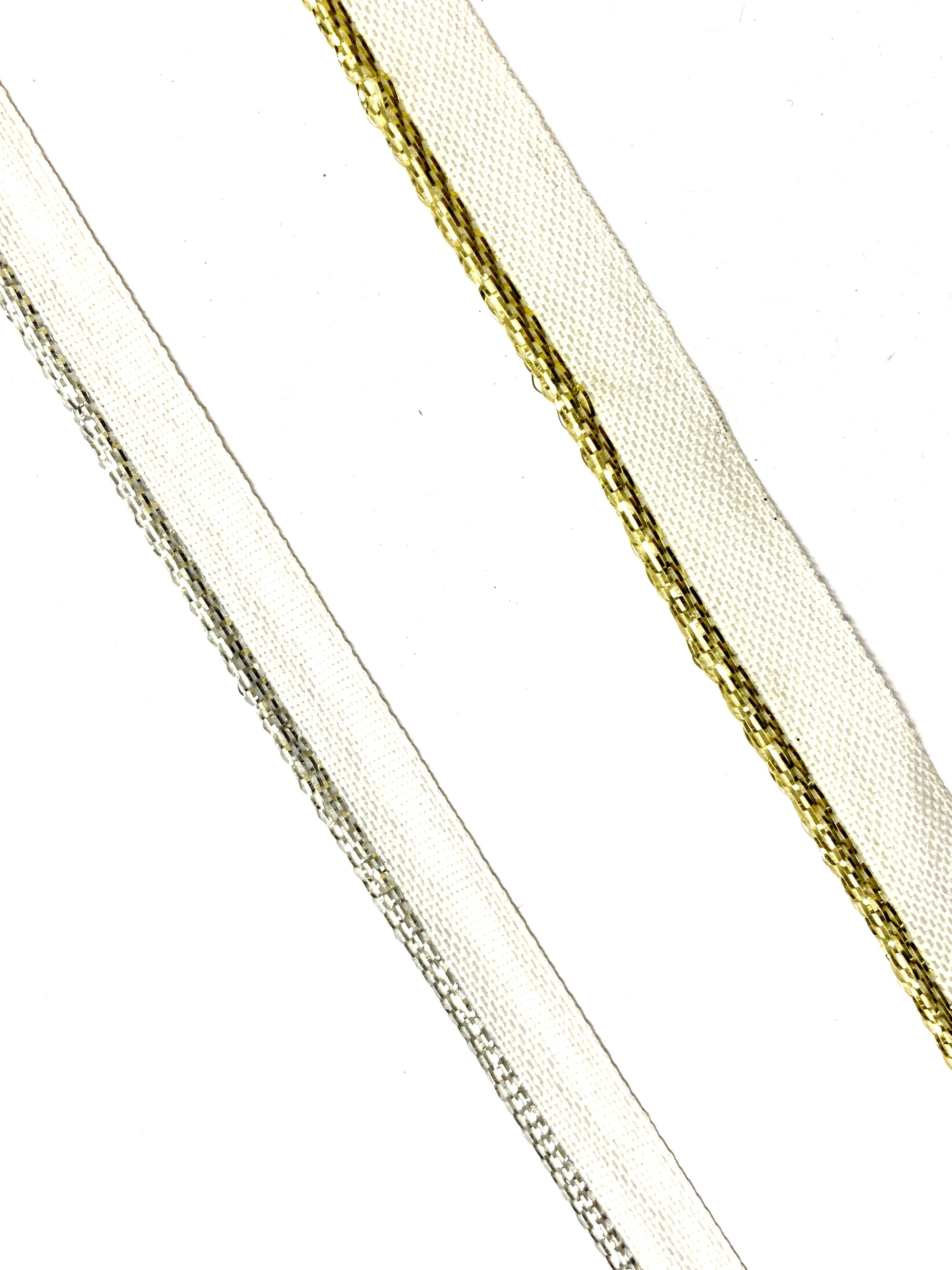 3+7mm Woven Rope Cord in Metallic Gold Piping Embroidered Fabric with Beads & Rhinestones Trimming for Shoes Braids Technique