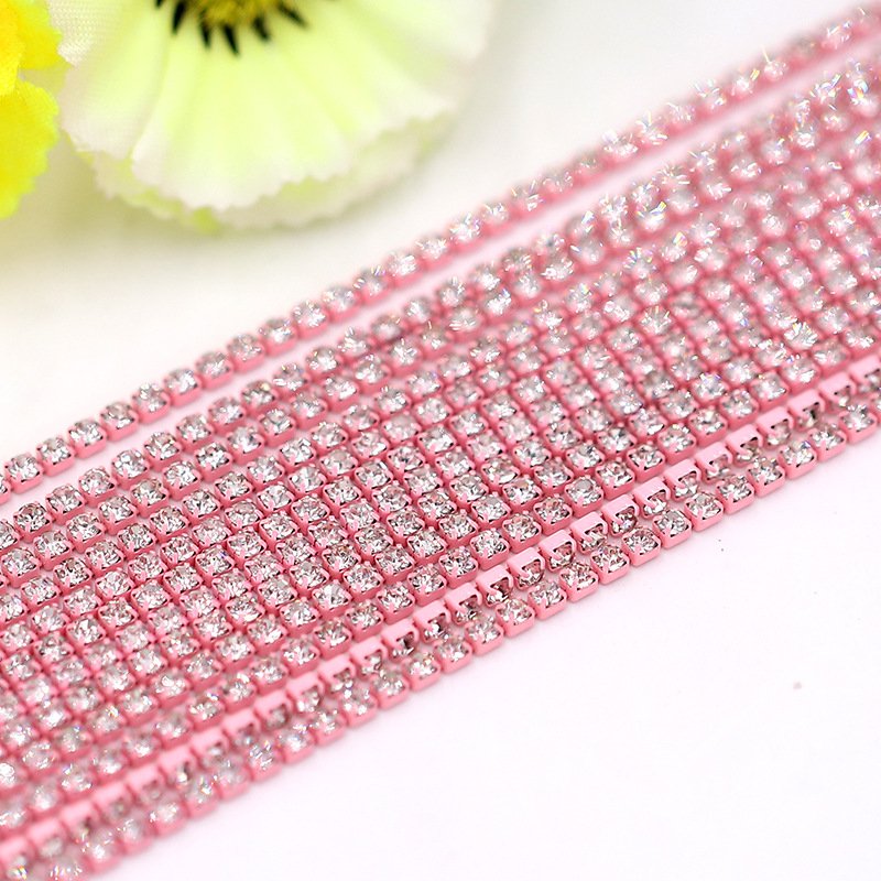 Wholesale High Quality Chain Sew On Trimming Rhinestone Cup Chain For Garment DIY