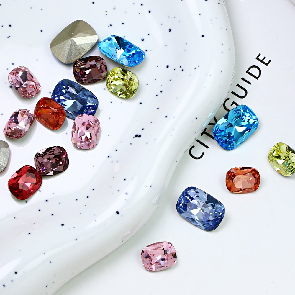 Crystal rhinestones Custom plating color K9 Point Back Fancy Stone wholesale loose beads for Jewelry making nail rhinestone