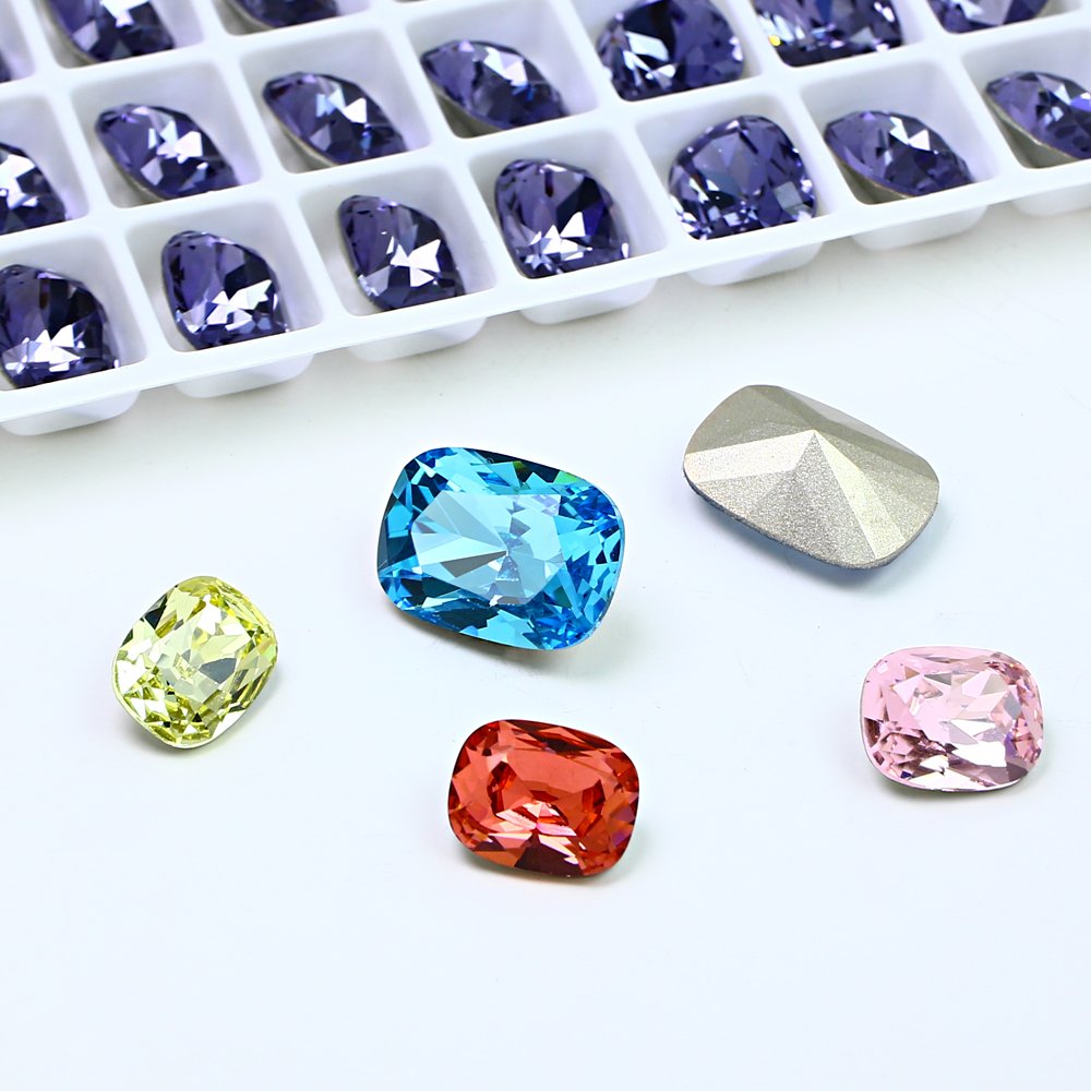 Crystal rhinestones Custom plating color K9 Point Back Fancy Stone wholesale loose beads for Jewelry making nail rhinestone