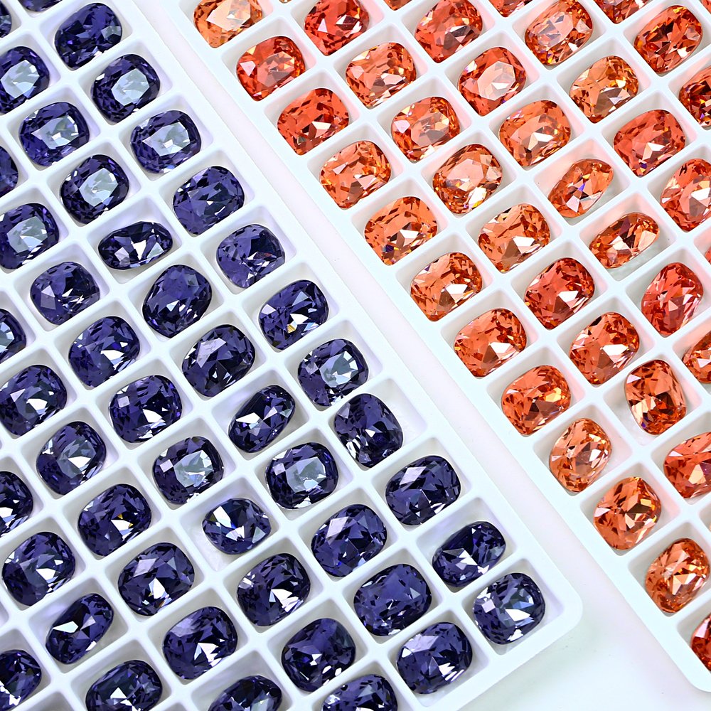 Crystal rhinestones Custom plating color K9 Point Back Fancy Stone wholesale loose beads for Jewelry making nail rhinestone