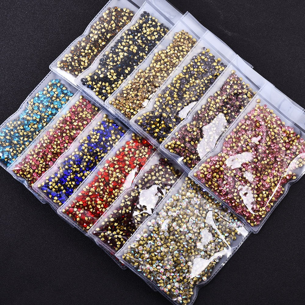 China SS12 Rhinestones Chaton Glass Stones Crystal Point back Rhinestones