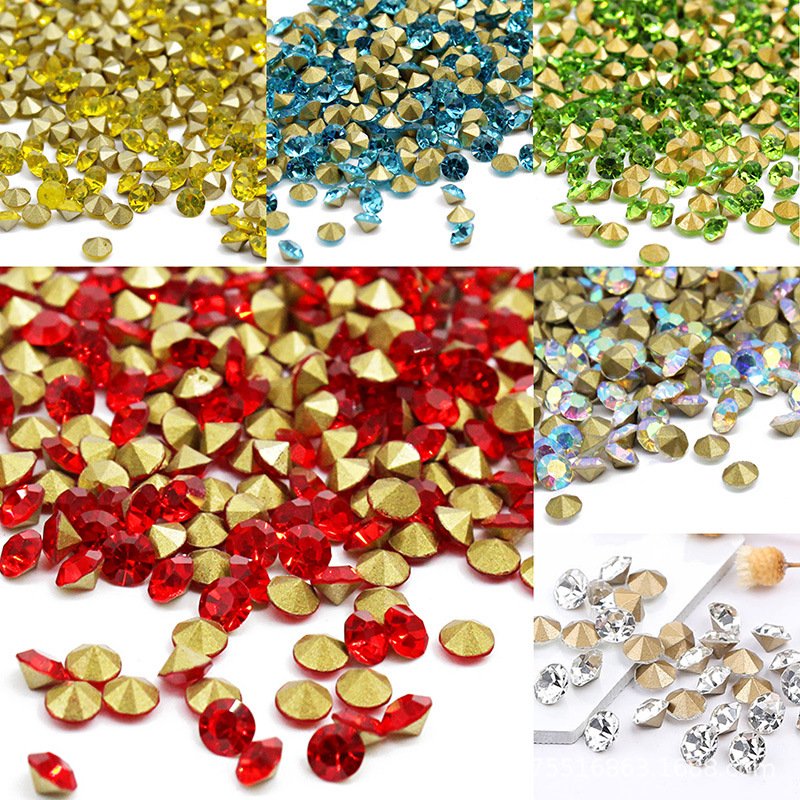 China SS12 Rhinestones Chaton Glass Stones Crystal Point back Rhinestones