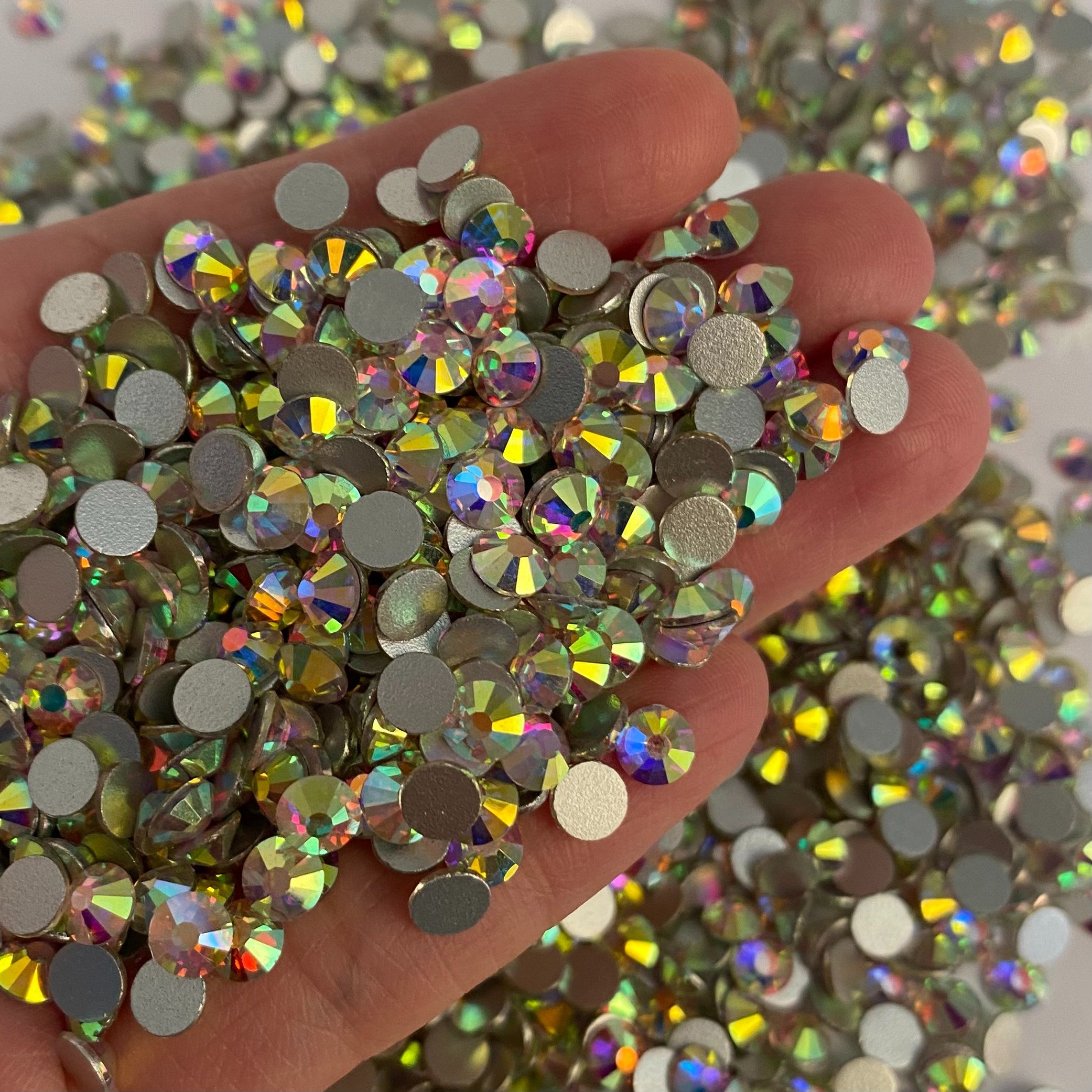 Wholesale Rhinestones Blingbling 100 Colors 12 Sizes Nail Art Crystal Rhinestone Hotfix Flat Back for Top Decoration Accessories