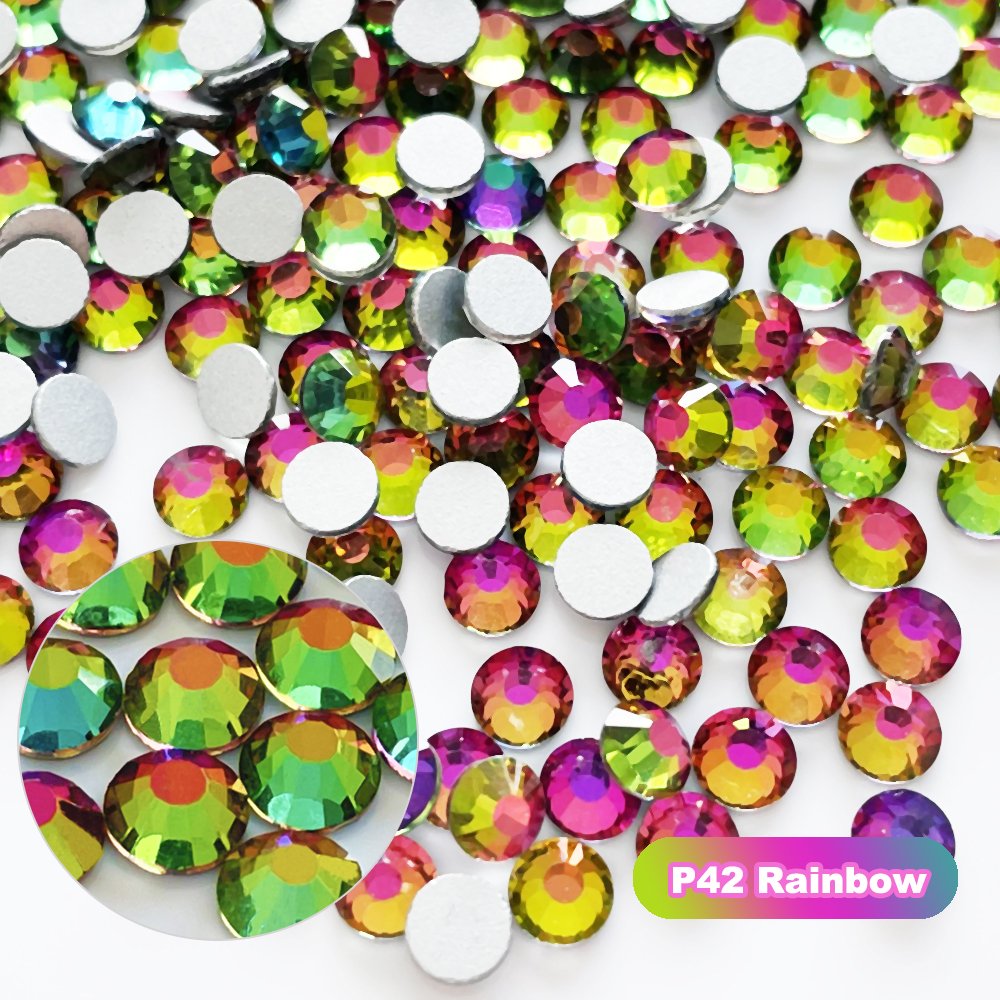 Yantuo Supplier high quality Nail Art Rhinestones Non Hot Fix Glass Strass wholesale glass Rhinestones Loose