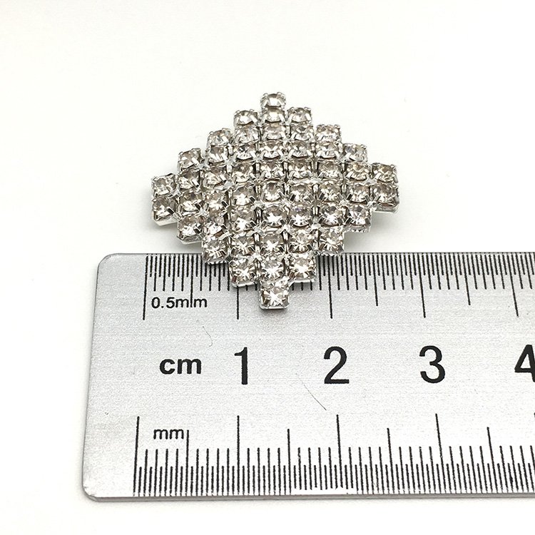 New Design Bling Metal Button for Wedding Dress flower decorative nickel-free rhinestone Jewelry metal button
