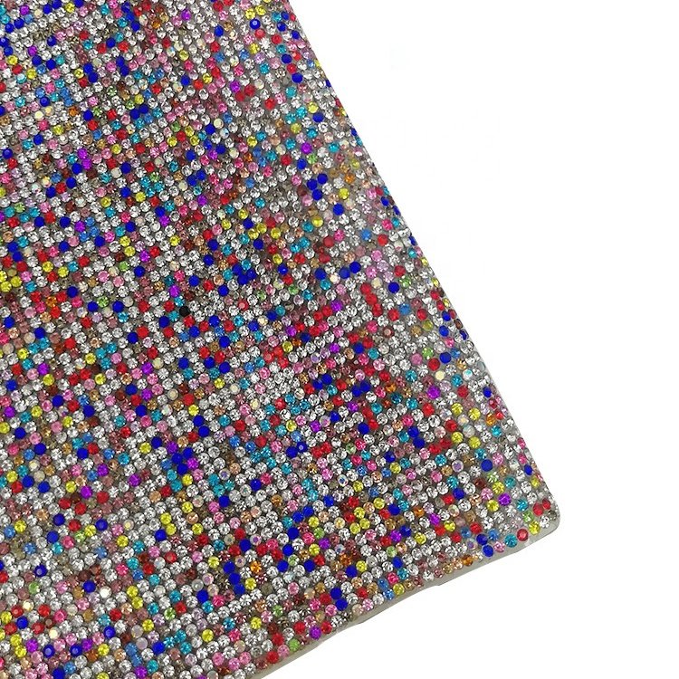 Yan Tuo Crystal AB Self Adhesive Rhinestone Sheets Fabric Sticker For Cowboy Hat Clothing Shoes Craft home decoration