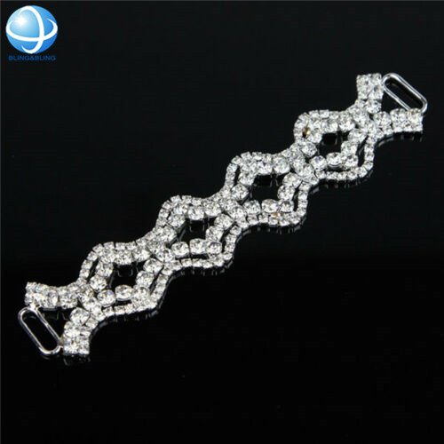 Eco Friendly Shiny Rhinestone Chain For Bodybuilding Competition Suit Silver Bikini Hip Connectors