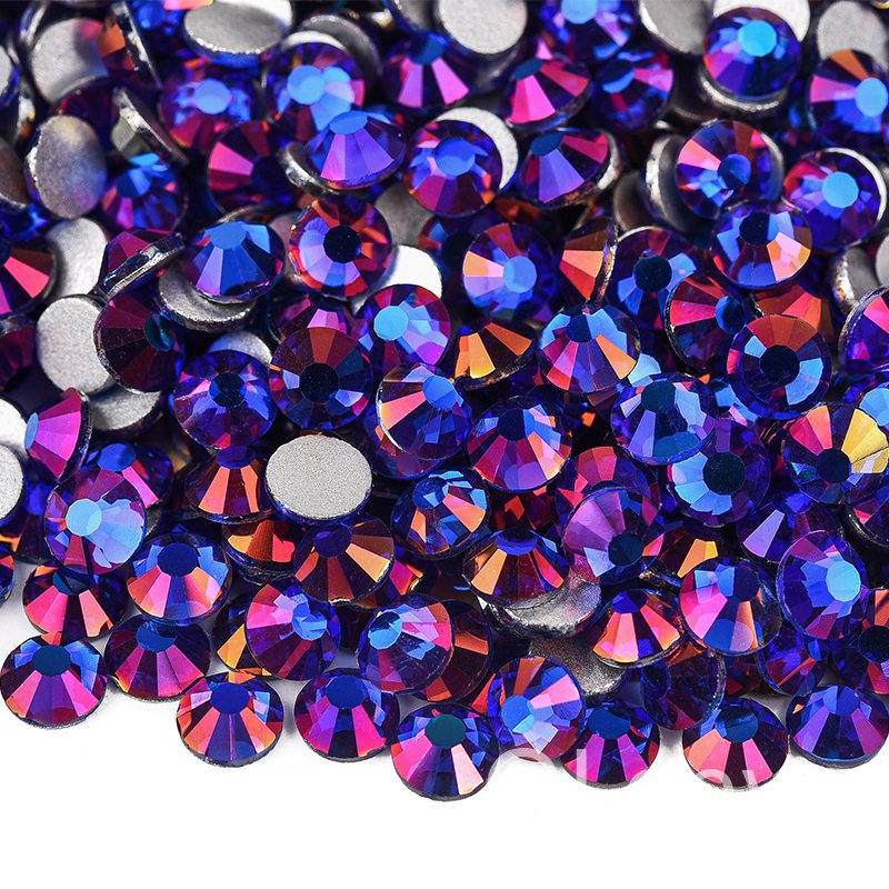 Oleeya Glass Crystal Rhinestones New Arrival SS6- SS20 High Quality Flat back Non Hotfix Gems For Blingcrocs Craft