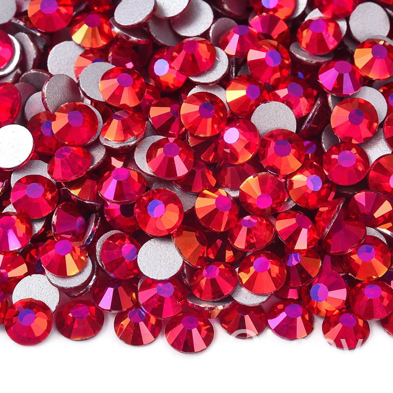 Oleeya Glass Crystal Rhinestones New Arrival SS6- SS20 High Quality Flat back Non Hotfix Gems For Blingcrocs Craft