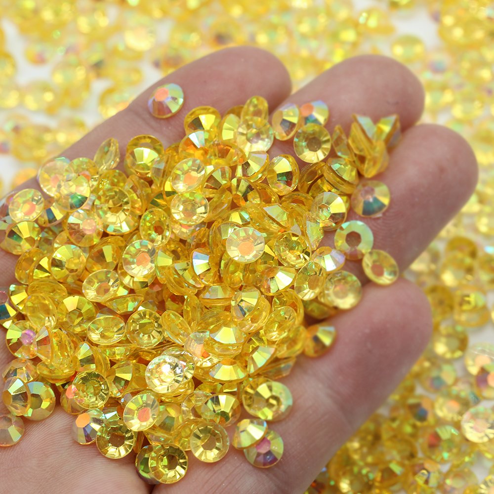 XULIN Wholesale Bling Rhinestone AB Colour 2mm-6mm Crystal Stone Flat Back Rhinestone For Clothing dresses