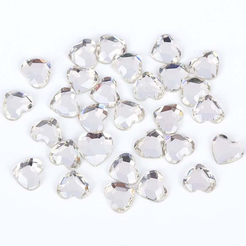 Wholesale nail glass Rhinestones Multi shape crystal charm white Flatback bottom diamond nail decoration