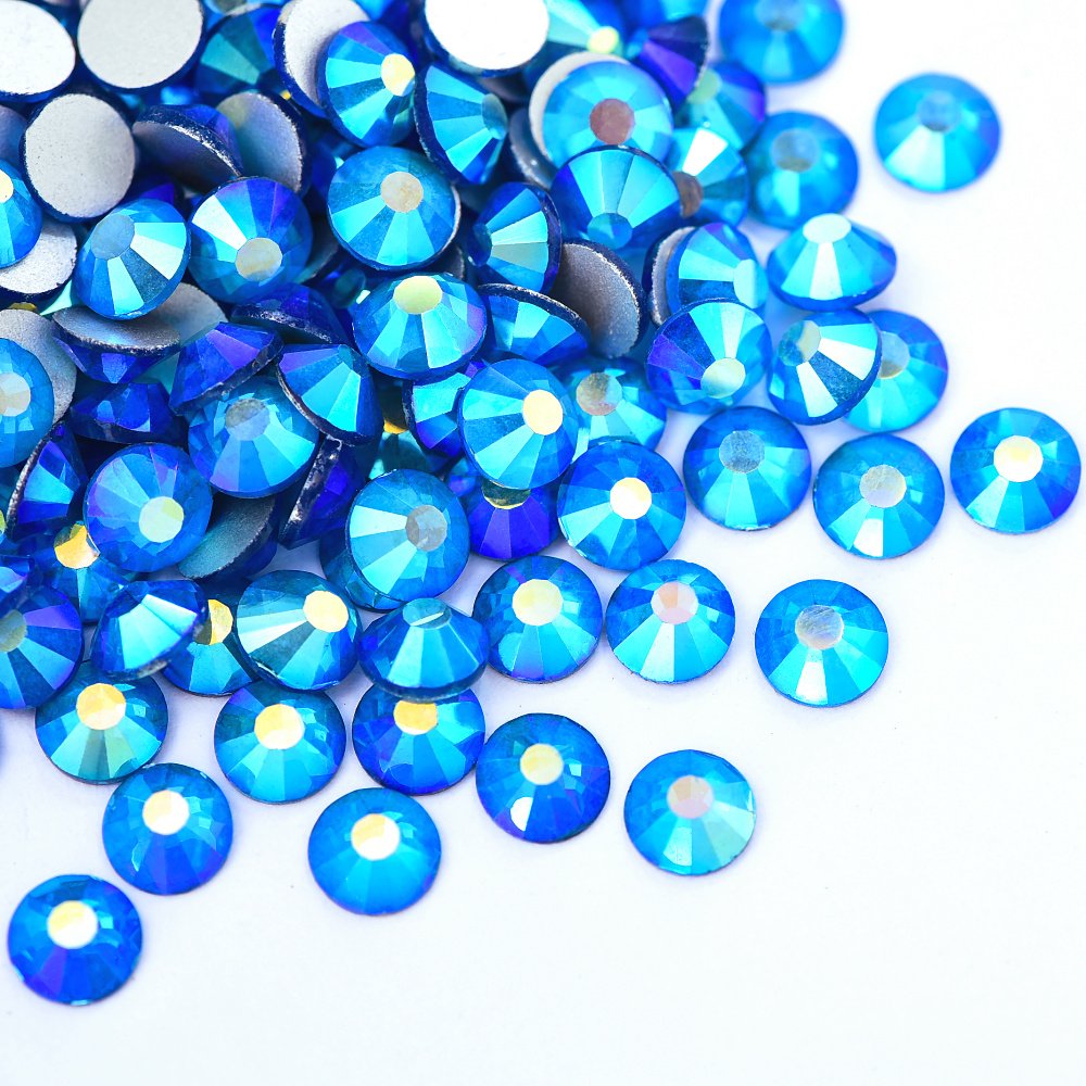 Factory Wholesale SS6-SS20 14400pcs Bulk Package Crystal Glass Rhinestones Flatback Non hotfix Rhinestone For Nail Art Garment