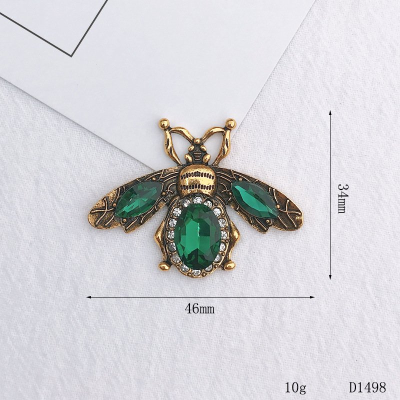 Wholesale Flatback Rhinestone Bee Button DIY Rhinestone Flatback Button For Hair Flower Wedding Embellishment LSGL178