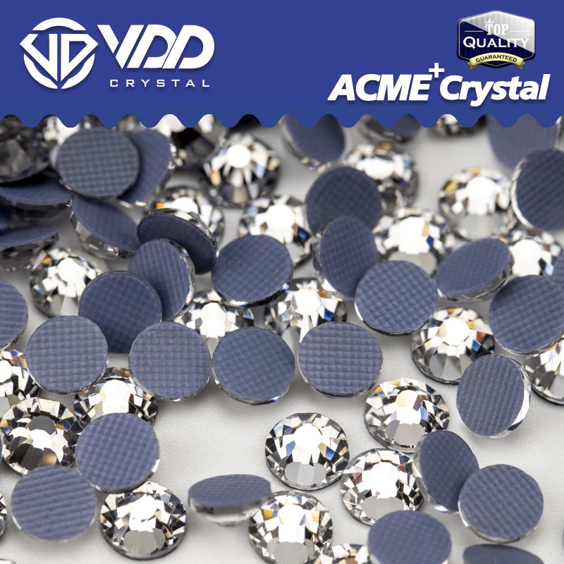 VDD Wholesale SS4-SS30 ACME Top Quality Hot-Fix Glass Rhinestone Crystal Flatback Strass Stones Garment Decoration Wedding Dress