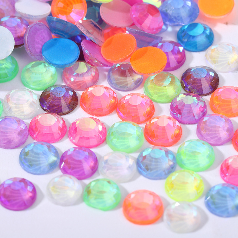 Wholesale SS16 Glass Rhinestones For Phone Case DIY Non Hotfix Flat Back New Neon Rhinestones