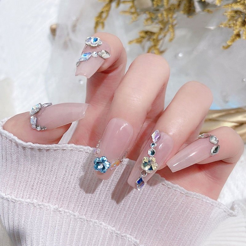 Paso Sico Crystal Glass Flowers 6mm Point Back Spring Winter Fancy Stone DIY Nail Rhinestone in Bulk