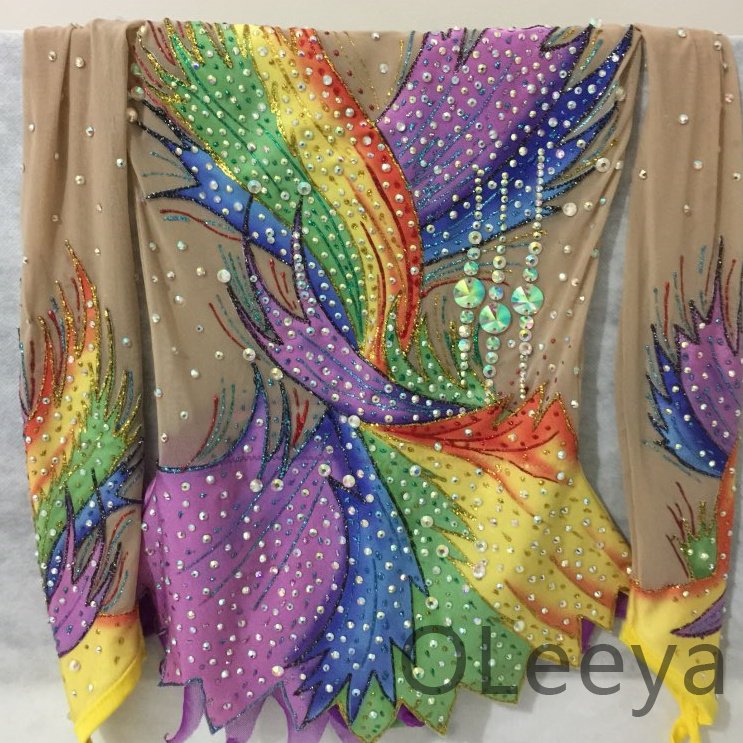 OLeeya German Glue Glass Hot fix Rhinestone SS6-SS30 Peacock Blue Light Iron On Custom Rhinestone For Bikini Decorations