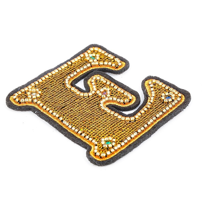 luxury Iron On Sew On 26 English Letters Alphabet Bling Pearls Rhinestones Beads Patches