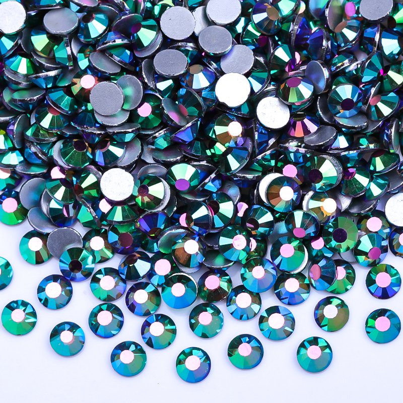 New Colors SS6 SS12 SS16 SS20 SS30 Round Crystal Strass Flatback Glass Crystal Rhinestones For DIY Decoration