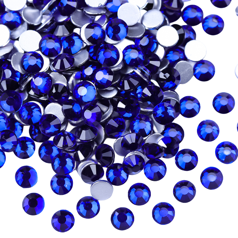New Colors SS6 SS12 SS16 SS20 SS30 Round Crystal Strass Flatback Glass Crystal Rhinestones For DIY Decoration