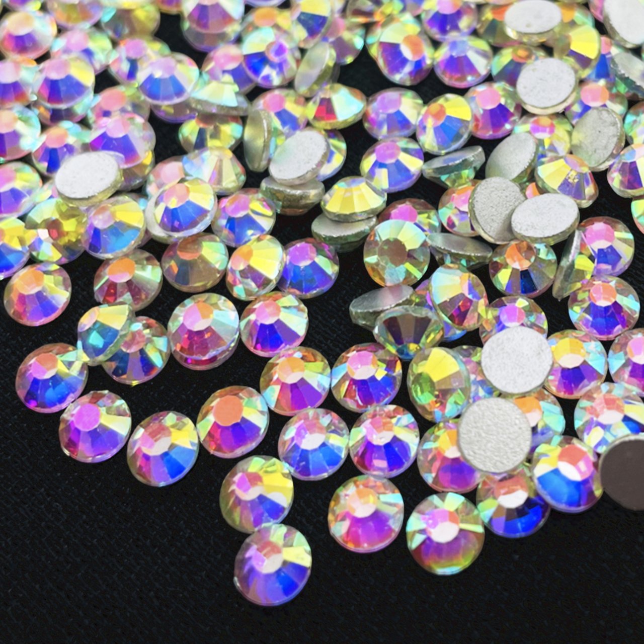 Rhinestones Flat Back Non Hotfix Glitter Diamond Stone SS6 -SS12 Bulk Rhinestones Wholesale Glass Shoes Crystal 2 Bag Lead Free