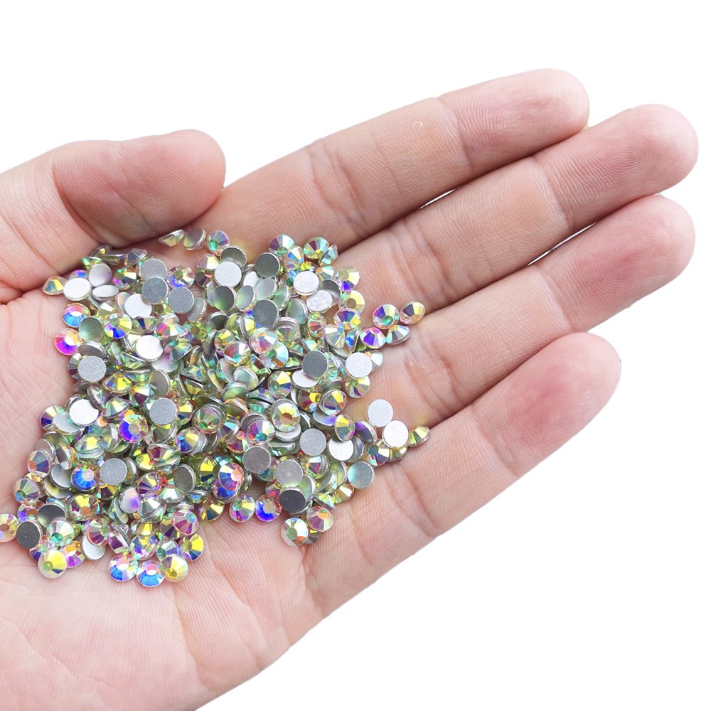 Rhinestones Flat Back Non Hotfix Glitter Diamond Stone SS6 -SS12 Bulk Rhinestones Wholesale Glass Shoes Crystal 2 Bag Lead Free