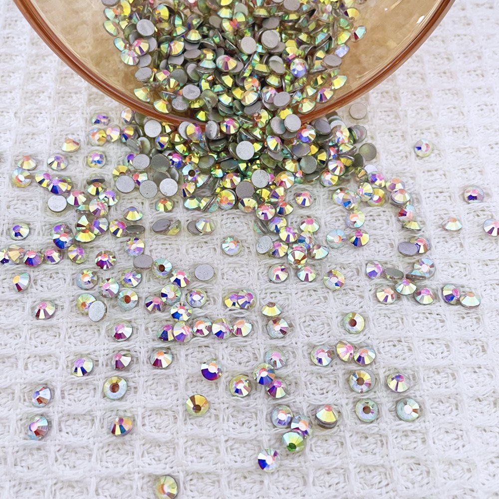 Rhinestones Flat Back Non Hotfix Glitter Diamond Stone SS6 -SS12 Bulk Rhinestones Wholesale Glass Shoes Crystal 2 Bag Lead Free