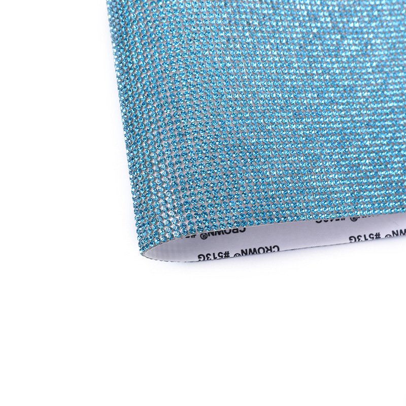 Bling Crystal Rhinestone Flat Back Self Adhesive Sheet 2mm Hot Fix to Fabric glass Rhinestone transfer Mesh Roll for Wedding