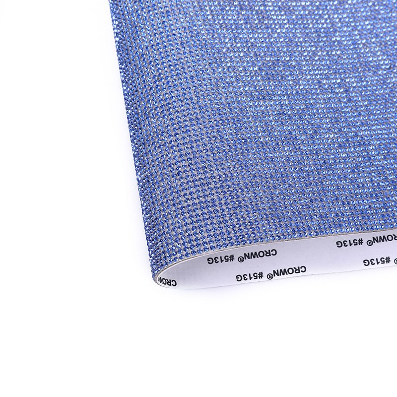 Bling Crystal Rhinestone Flat Back Self Adhesive Sheet 2mm Hot Fix to Fabric glass Rhinestone transfer Mesh Roll for Wedding