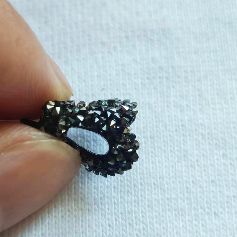 Custom your brand New technology Hotfix Rhinestone labels Heat transfer printing stickers Sustainable badges for clothing