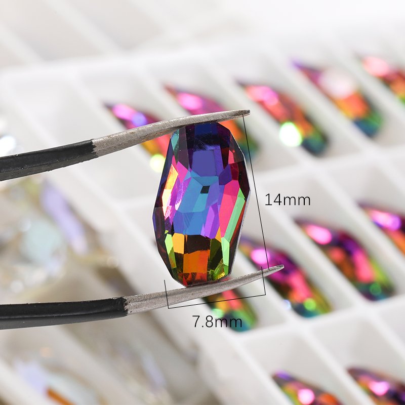 Xichuan Meteor fancy shaped crystal stone rhinestones pointback high quality crystal glass jewelry crafts DIY deco accessories