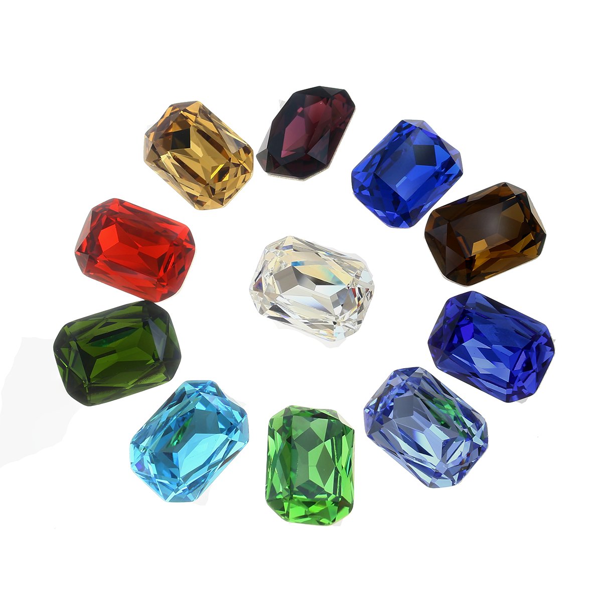 Dongzhou Octagon glass rhinestones 25*18mm k9 crystal fancy stone wholesale crystal beads for jewelry making diy accessories