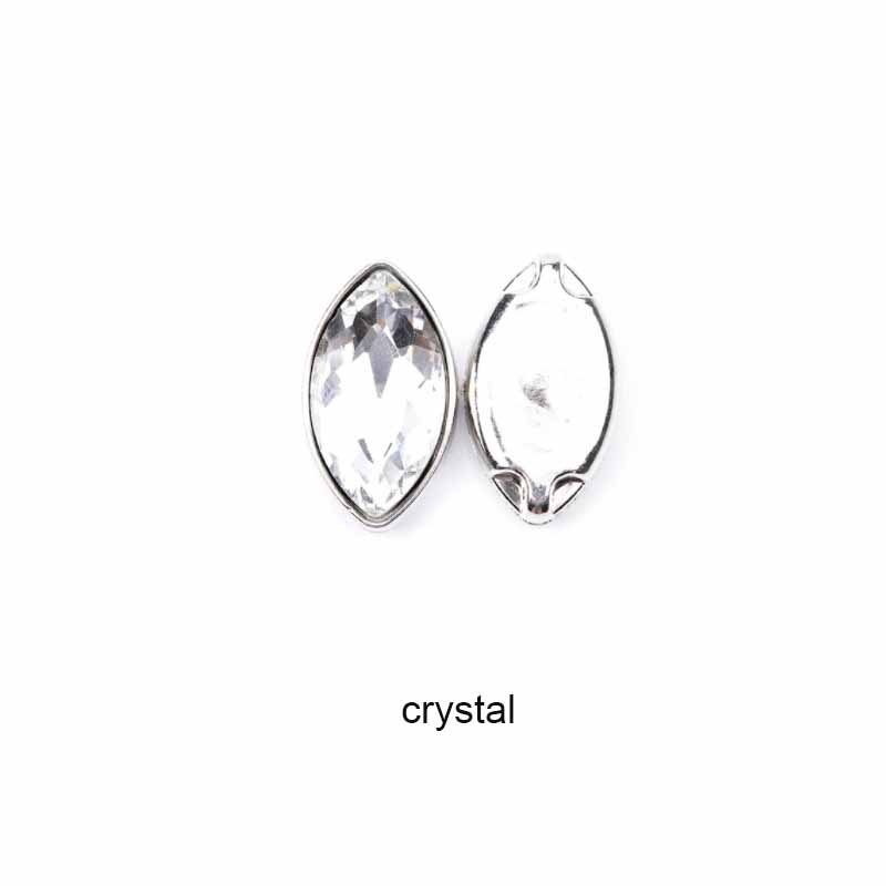 JFS027 Factory Wholesale Sparkly Bulk Horse Eye Acrylic Flat Back Sewing Multi Colors Crystal Rhinestones For Diy Clothing