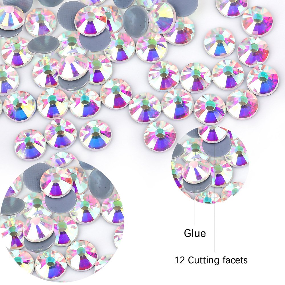 Wholesale Hot-Selling Crystal AB and Flat Back Hotfix Rhinestones Plastic Bag Packaging for Nail Art and DIY Decorations