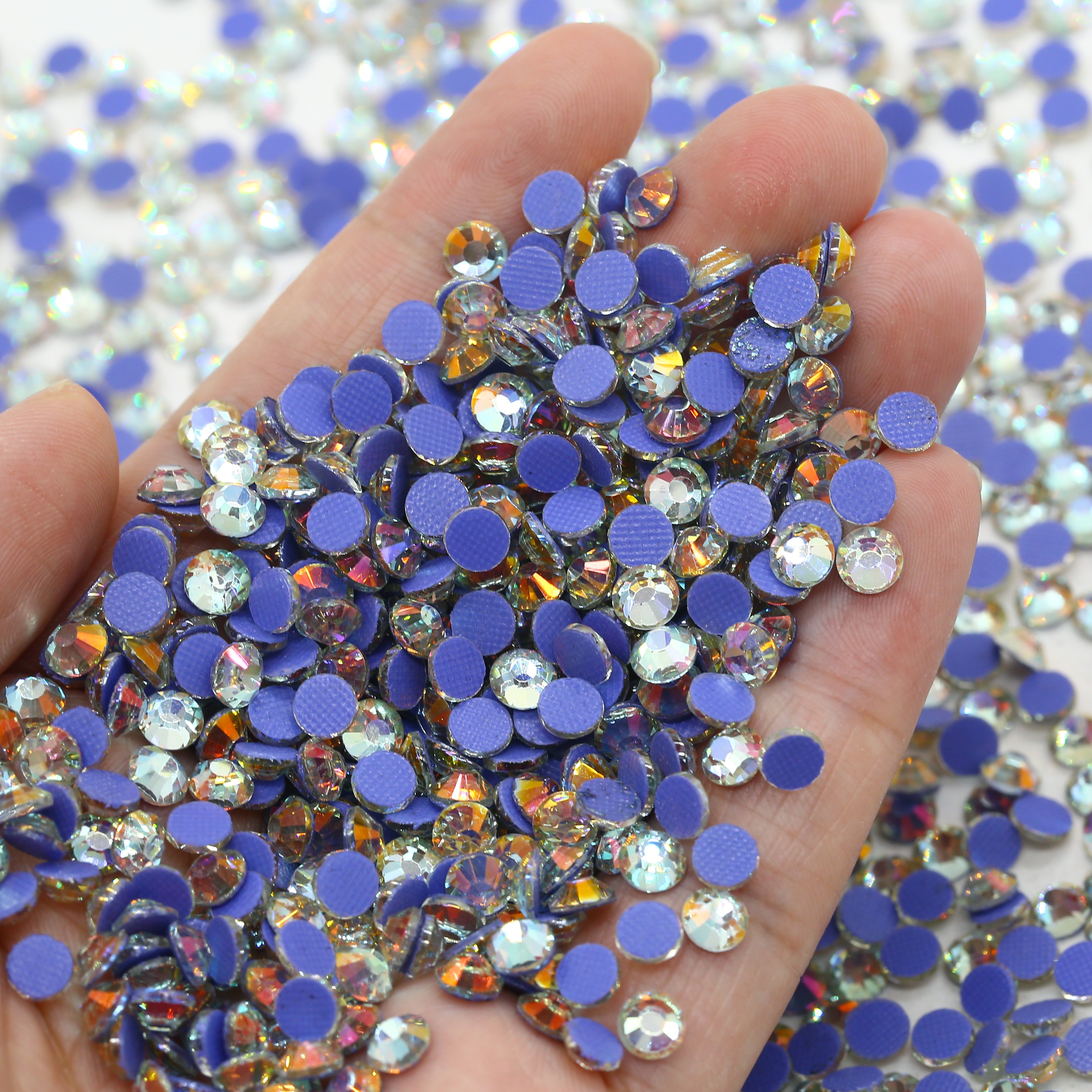 Whatstone Wholesale Hot Fix Rhinestone SS10 SS16 SS20 Flat Back Hotfix Crystal Stone For Shoes Bags Decoration