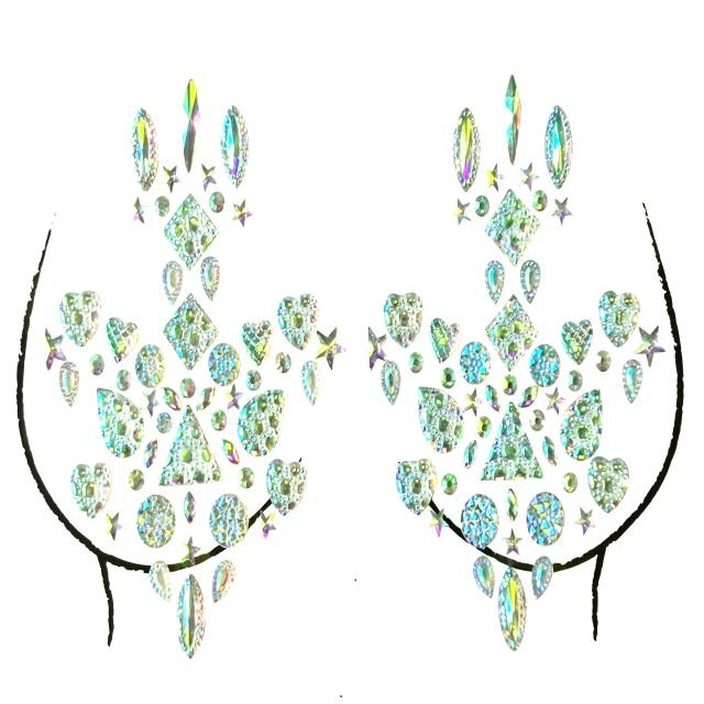 Wholesale High Quality Sequins Crystal Sexy Rhinestones Sticker Pasties Diamonds Sexy Nipple Pasties